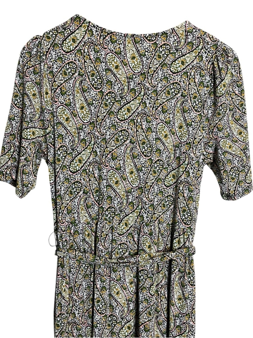Boden Tiered faux Wrap Jersey Paisley Maxi Dress 8 - Picture 8 of 12
